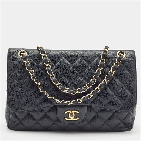 chanel caviar leather classic flap bag|The Ultimate Chanel Flap Guide .